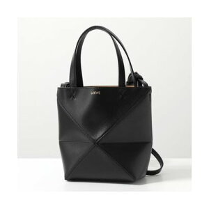 ���G�x LOEWE LOEWE �g�[�g�o�b�O A657V25X01 PUZZLE FOLD TOTE MINI �i1100/BLACK�j