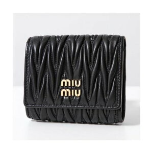 �~���E�~���E Miu Miu MIUMIU �O�܂���z MATELASSE �}�e���b�Z 5MH033 2FPP �iF0002/NERO-�u���b�N�j