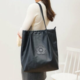 マリークワント MARY QUANT デイジーパッチソフト トート （ブラック）
