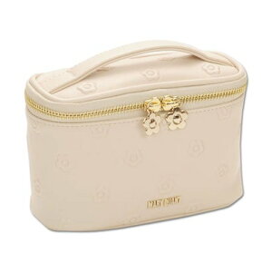 マリークワント MARY QUANT シンプルエンボスデイジーバニティ (ベージュ)