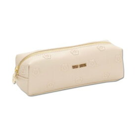 マリークワント MARY QUANT シンプルエンボスデイジースクエアペンケース （ベージュ）