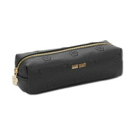 マリークワント MARY QUANT シンプルエンボスデイジースクエアペンケース （ブラック）