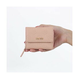 マリークワント MARY QUANT デイジーアウトラインパターン2 ミニウォレット （ピンク）