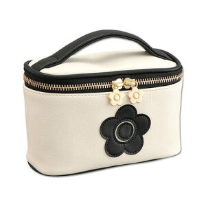 マリークワント MARY QUANT エナメルアイコンデイジーパッチ バニティ (アイボリー)