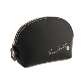 マリークワント MARY QUANT フリップサイドデイジー ラウンドポーチL （ブラック）