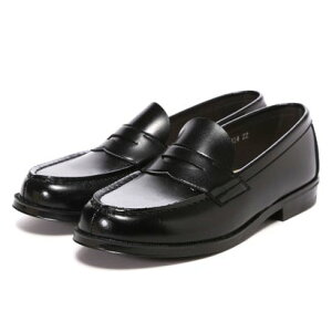 ハルタ HARUTA キッズ合皮コインローファー(3E)(ブラック)