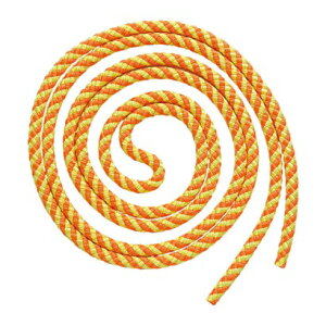 ササキスポーツ SASAKI ササキ SASAKI 新体操 ジュニアスパイラルロープ 径0.9cm 長さ2.5m 認定マークなし (KEO/Y)