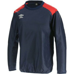 アンブロ umbro UMBRO アンブロ サッカー TMウインドアップピステトップ メンズ 裏地なし 長袖 トップ (NVRD)
