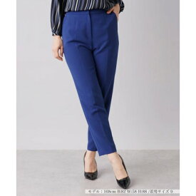 レリアン Leilian ストレッチクロップドパンツ （ブルー系）