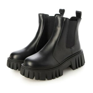 アタガール attagirl 厚底サイドゴアブーツ (ブラックスムース)