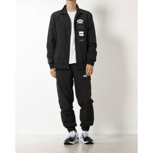 プーマ PUMA メンズ ウインド上下セット ウーブン グラフィック スーツ_ 684152 (PUMA BLACK)