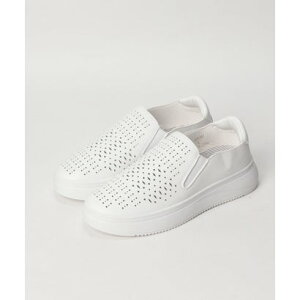 ノースデイト North Date 【CIRCLE/サークル】厚底パンチングスニーカー (ホワイト)