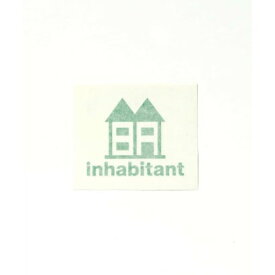 インハビタント inhabitant inhabitant(インハビタント)Inhabitant logo sticker ステッカー シール （グリーン）