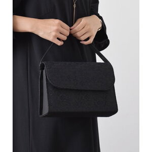 ヴィータフェリーチェ VitaFelice 【3点セット】レースフォーマルバッグ【aroco/アロコ】葬式 3点セット お袱紗 サブバッグ 冠婚葬 ブラック 刺繍 ふくさ 折りたたみバッグ シンプル ミニ (ブ