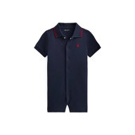 ポロ ラルフ ローレン POLO RALPH LAUREN （ベビー)ソフト コットン ポロ ショートオール （410ネイビー…