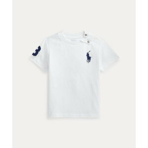 �|�� �����t ���[���� POLO RALPH LAUREN (�x�r�[)Big Pony �R�b�g�� �W���[�W�[ T�V���c �i100�z���C�g�j