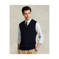ポロ ラルフ ローレン POLO RALPH LAUREN ケーブルニット コットン セーター ベスト （400ブルー）