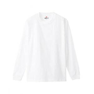 �}�b�N�n�E�X Mac-House Hanes �w�C���Y BEEFY �����O�X���[�uT�V���c H5186 �i�z���C�g�j