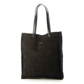 アングリッド Ungrid ペイズリー柄エンボスファブリック A4トートバッグ （BLK）