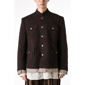 �w�I�[�X HEOS Stand Collar Jacket �iBlack&red�j