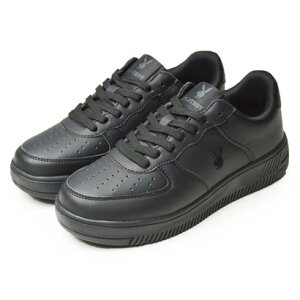 プレイボーイ PLAYBOY スニーカー レディース シューズ スポーツスニーカー 軽量 軽い 屈曲 防滑 カジュアル 婦人靴 ローカット 通勤 通学 女性 靴 (ブラック)