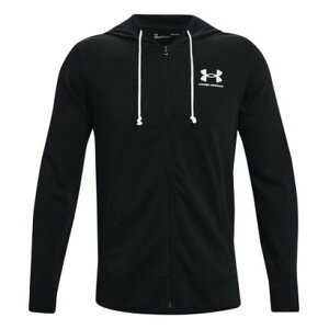 アンダーアーマー UNDER ARMOUR UNDER ARMOUR アンダーアーマー UAライバルテリー フルジップ フーディー メンズ パ (BK/ONYX WH)