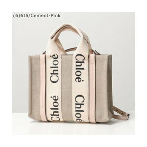 �N���G Chloe Chloe �g�[�g�o�b�O WOODY SMALL TOTE �E�b�f�B �X���[�� �i(6)6J5/Cement-Pink�j