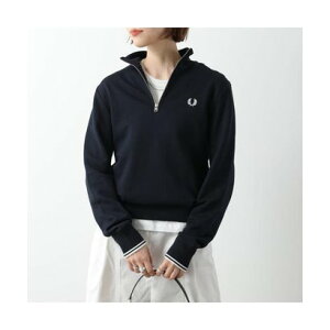 tbhy[ FRED PERRY FRED PERRY g[i[ HALF ZIP SWEATSHIRT M3574 i608/NAVY/lCr[j