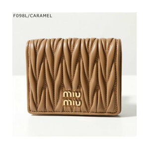 �~���E�~���E Miu Miu MIUMIU ��܂���z 5MV204 2FPP MATELASSE ���U�[ �iF098L/�u���E���j