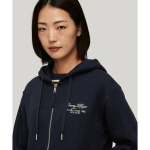 g~[ qtBK[ TOMMY HILFIGER REG SCRIPT GRAPHIC FZ HOODIE ilCr[j