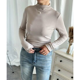 アイモハ aimoha aimoha/フリル裏ボアインナートップス （ベージュ）