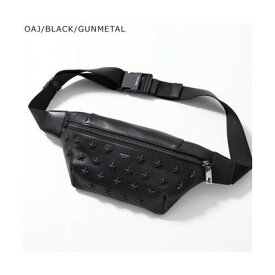 ジミー チュー JIMMY CHOO Jimmy Choo ボディバッグ FINSLEY レザー ベルトバッグ （OAJ/BLACK/GUNMETAL）