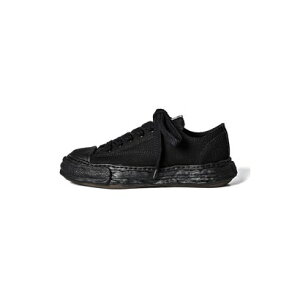 ���]�� �~�n�����X�q�� Maison MIHARA YASUHIRO PETERSON 23 Original Sole Canvas Low-Top Sneaker - A11FW702 �iBlack/Black�j