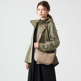 イザック Y'SACCS イタリアンシープ マルチポーチ付き ホーボーバッグ （グレージュ）