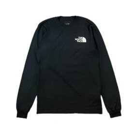 ザ・ノース・フェイス THE NORTH FACE ザ ノースフェイス The North Face 長袖 Tシャツ ロンT ボックス NSE バックロゴ メンズ NF0A4762 ロングスリーブ THE NORTH FACE L/S BOX NSE （ブラックxホワイト）