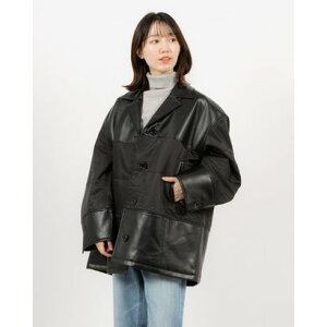 �N���l CLANE VEGAN LEATHER SWITCHING OVER JACKET �iBLACK�j