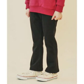 ザ ショップ ティーケー (キッズ) THE SHOP TK(Kids) 【110ー160】のびーる裏起毛フレアパンツ （ブラック(019)）