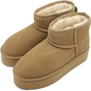 G~ I[XgA EMU Australia Australia PLATFROM MICRO WOOL Almond [W13159 FW24] iAlmondj