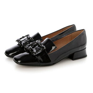 【イタリア製】 スタートゥス STATUS ビジュー付きローファー (BLKE)