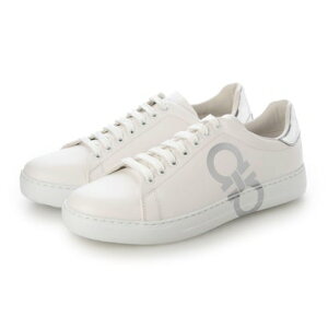 サルバトーレフェラガモ Salvatore Ferragamo Gancini Print Sneakers (BIANCO)