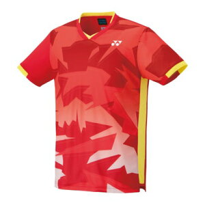 ヨネックス YONEX ヨネックス YONEX バドミントン ジュニアゲームシャツ トップス 半袖 試合 ゲーム 大会 部活 クラブ 練習 トレーニング ベリークー (496 サンセットレッド)