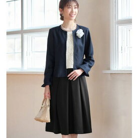アロッタ Alotta 【4点セット】入学式卒業式に！セレモニーワンピーススーツ＜7号〜23号＞ （ネイビー系）