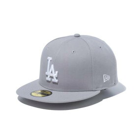 ニューエラ NEW ERA Newera 帽子 59FIFTY キャップ ヤンキース LA ドジャース フラットバイザー 5950 メンズ レディース メジャーリーグ 大人 MLB チーム NEWERA 59FIFT （LA/グレー）