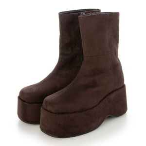 アタガール attagirl 厚底ステッチショートブーツ (ブラウンスエード)