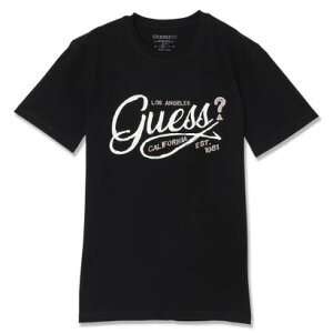 �Q�X GUESS SS Cn Guess Logo Tee �iJBLK�j