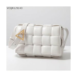 �{�b�e�K���F�l�^ BOTTEGA VENETA BOTTEGA VENETA �V�����_�[�o�b�O 591970 VCQR1 �p�f�b�h �i9143/CHALK-GOLD/�z���C�g�j