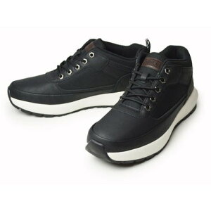 リベルト エドウィン LiBERTO EDWIN メンズ スニーカー 防水 ブーツ レインブーツ レインシューズ ミドルカット ショートブーツ ワークブーツ 軽量 チャッカブーツ 防滑 (ブラック)