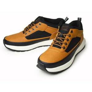 リベルト エドウィン LiBERTO EDWIN メンズ スニーカー 防水 ブーツ レインブーツ レインシューズ ミドルカット ショートブーツ ワークブーツ 軽量 チャッカブーツ 防滑 (イエロー/ブラック)