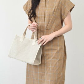 アルマトヌッティ ALMA TONUTTI 異素材コンビハンドバッグ （アイボリー）