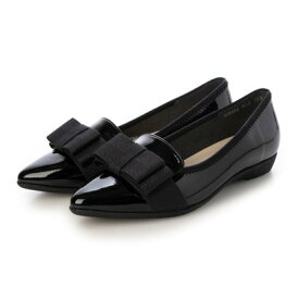 ブリジットバーキン ウォーク Bridget Birkin Walk グログランリボンオペラパンプス （ブラックエナメル）